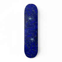 Broken glass skateboard