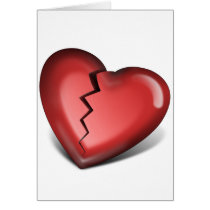 broken heart greeting cards