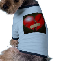 Broken Heart Dog T-shirt