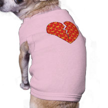 BROKEN HEART DOG TEE SHIRT
