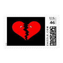 Broken Heart Face Postage