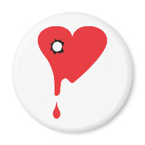 broken heart icon magnets