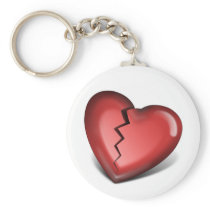 broken heart key chain
