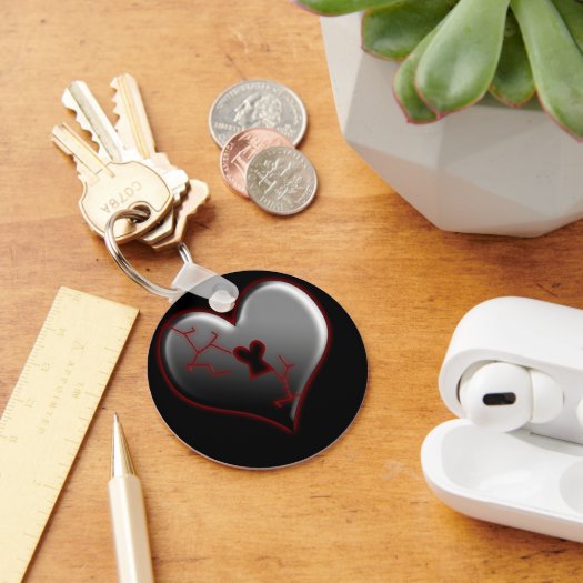 Broken Heart keychain