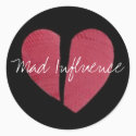 Broken Heart Logo stickers