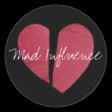Broken Heart Logo stickers by Madinfluence Broken Heart Logo stickers