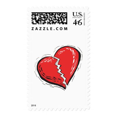 Broken Heart Stamp by holidayme