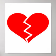Broken heart posters