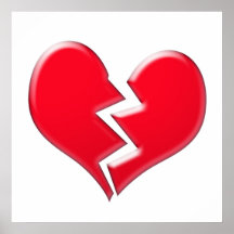 Broken heart posters