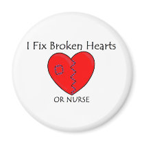 Broken Heart RN 1 Refrigerator Magnet