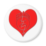 Broken Heart Sad Face Magnet