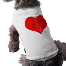 Broken Heart Sad Face Pet Tshirt