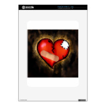 broken heart skin for iPad