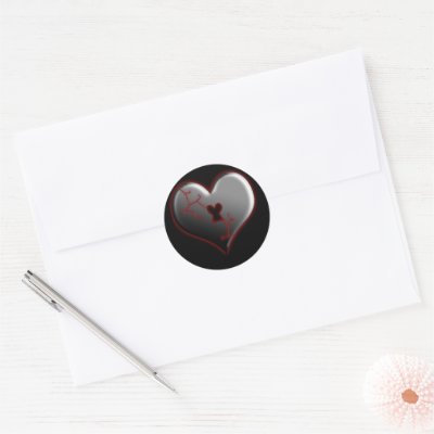 Broken Heart Stickers by Sandyspider