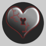 Broken Heart Stickers stickers