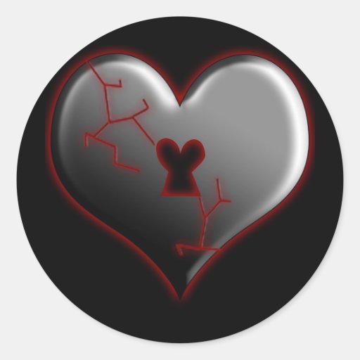 Broken Heart Stickers Zazzle