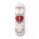 Broken Heart / Tribal Artwork (red) Skateboard