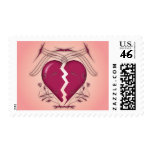 Broken Heart & Tribal Graphics: Custom Postage postage