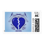 Broken Heart & Tribal Graphics: Custom Postage