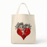 Broken Heart with Skulls Bags