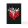 Broken Heart with Skulls Greeting Cards