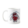 Broken Hearted Bunny Travel Mug mug