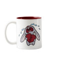 Broken Hearted Bunny Travel Mug mug
