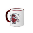 Broken Hearted Bunny Travel Mug mug
