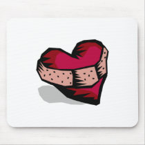 Broken Hearted Mouse Mat
