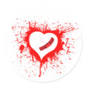 Broken Hearted stickers by RAWRoutloud Broken Hearted stickers