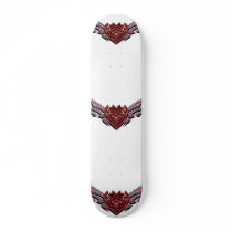 Broken Hearts Broken Wings Transparent Alternate Skate Deck