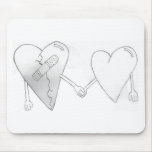 broken hearts do mend mousepads