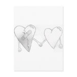 broken hearts do mend postcard