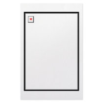 Broken Image Custom Stationery