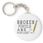 Broken Pencils Key Chains