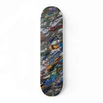 Broken pieces skate deck
