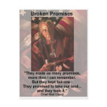 broken promises postcards