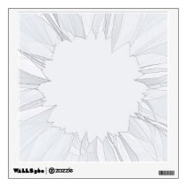 Broken Shattered Glass Room Stickers