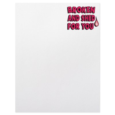 Broken & Shed For You Letterhead Design by Violentville