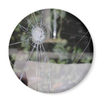 Broken show-window fridge magnet