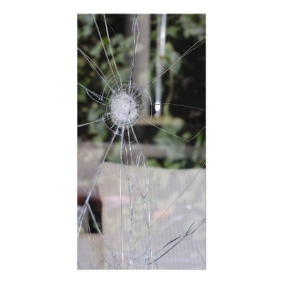 Broken show-window picture card by igorsin