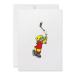 Broken stick hockey player personalized announcement