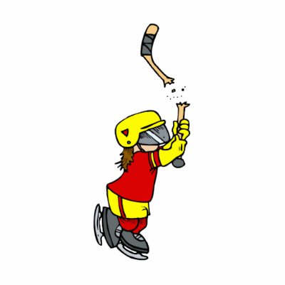 Broken stick hockey player photo sculptures by justsports