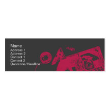 Broken Tape - Skinny Business Card Templates