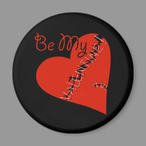 Broken Valentine's heart magnets