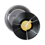 Broken Vinyl Record Pin