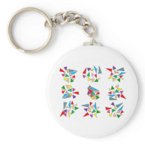 Broken vitreaux keychain