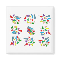 Broken vitreaux magnets