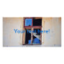 Broken window photo greeting card