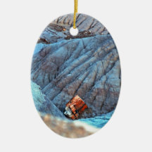 "Broken Wood in Blue Canyon" collection Christmas Tree Ornament